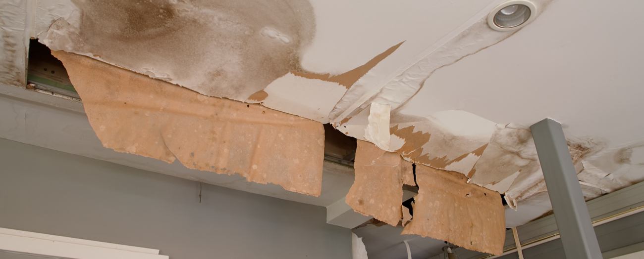 Water Damage to Ceiling