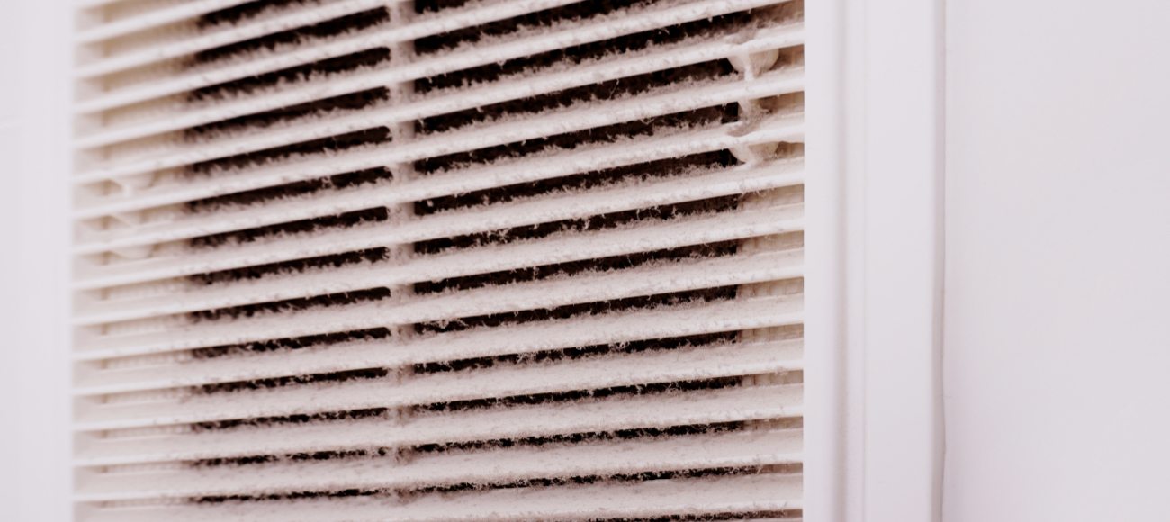 Dust on office vent Dust on office vent