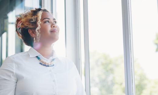 Women Looking Out the Window