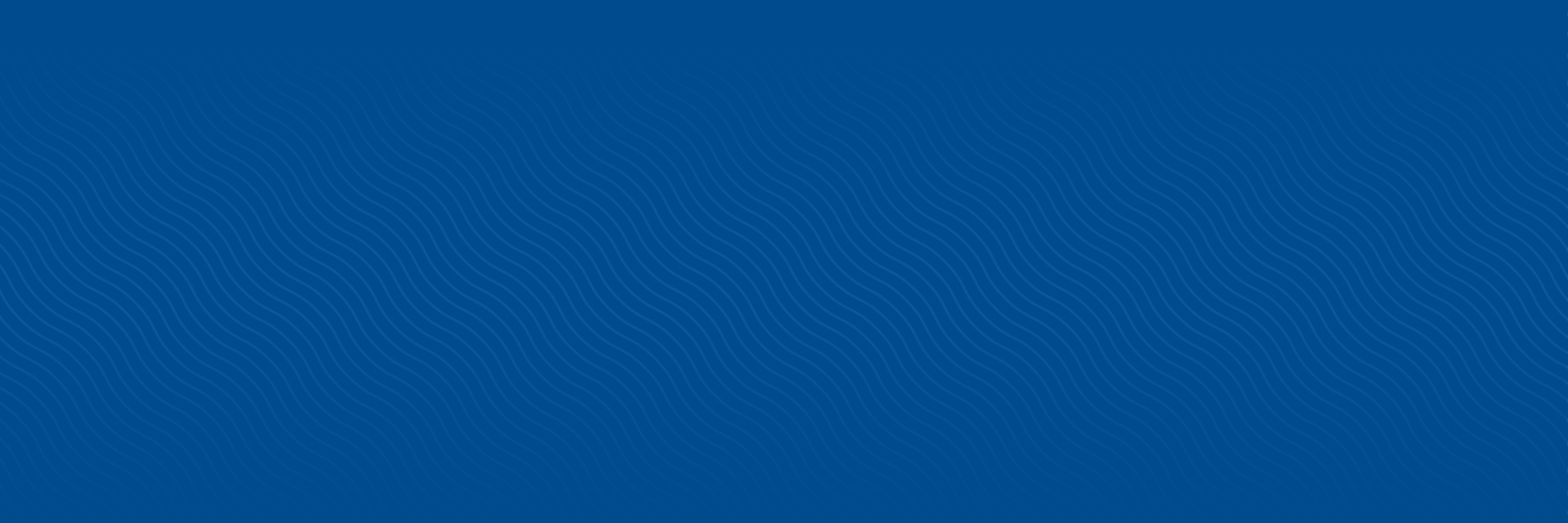 Dark blue background with wave pattern.